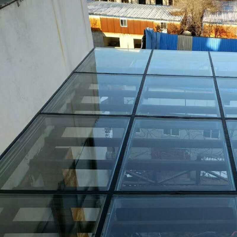 速发北京钢结构搭建阁楼加二层槽钢工字方钢室内别墅玻璃护栏楼梯