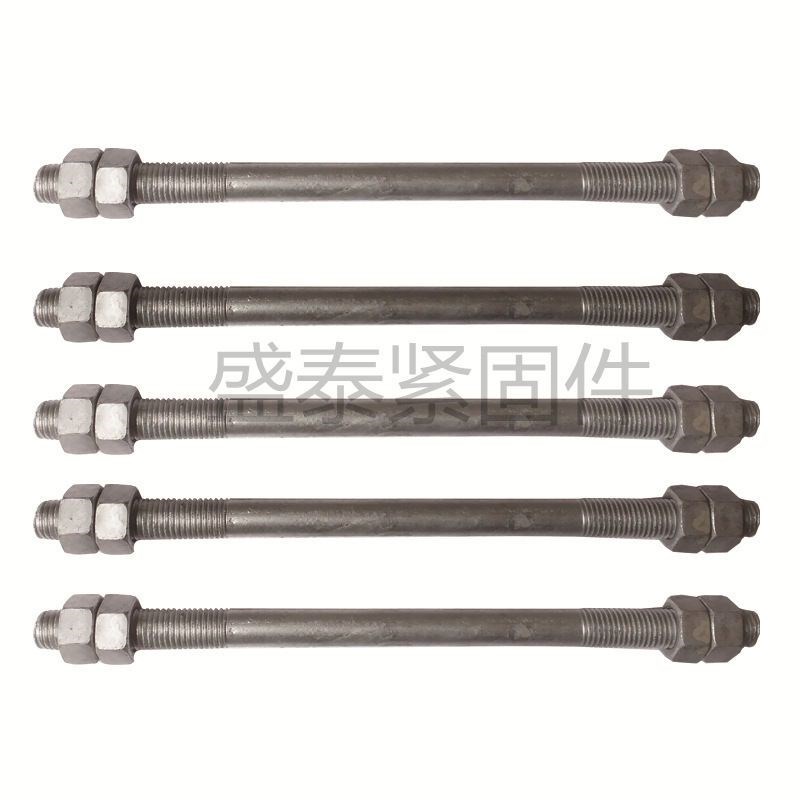 速发.热镀浸锌双头螺栓Q235碳钢双头防锈耐腐朽M16M18*200-500