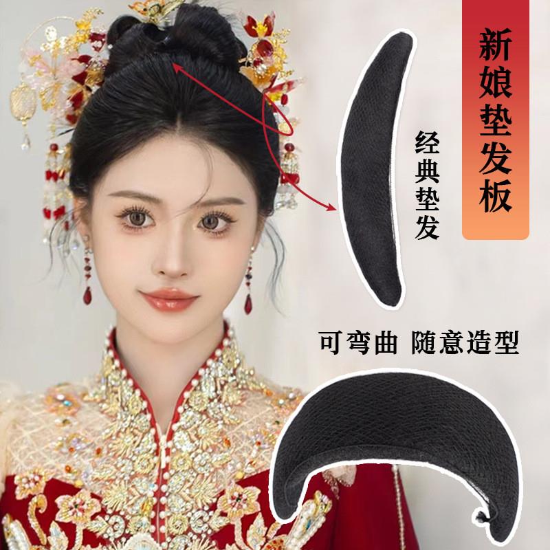 正品汉服假发全发丝古装一体式盘发髻古风唐明宋制造型头饰软底假