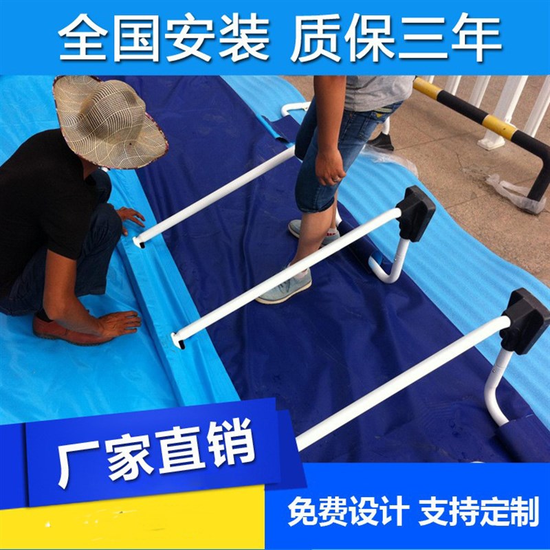 现货大型移动充气水上乐园 充气水池支架水池 水上冲关户外支架游