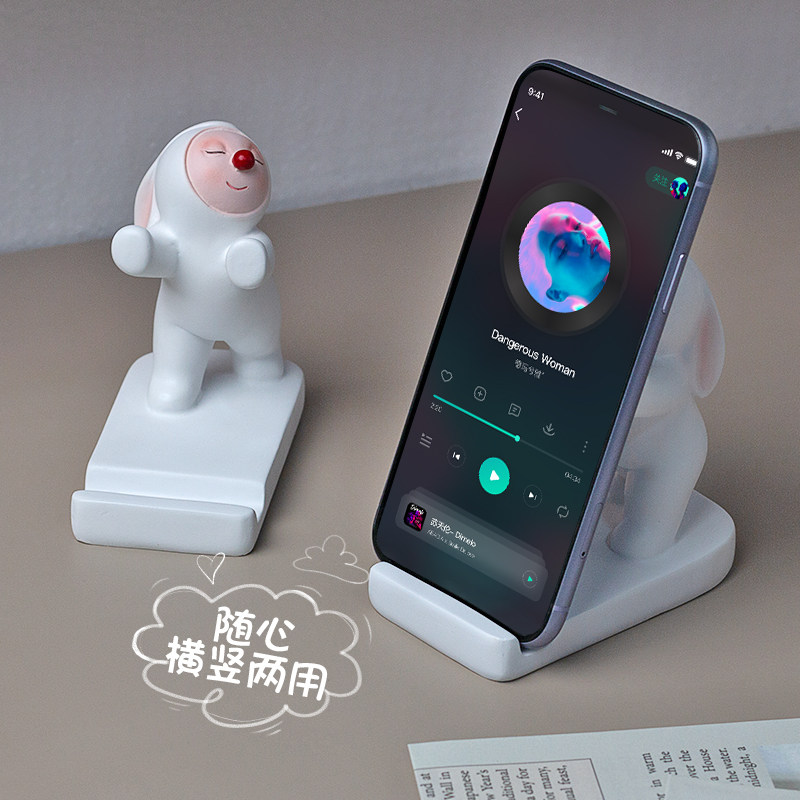速发治愈系小办件摆公意好物兔娃娃桌面装饰品创室小礼品实用