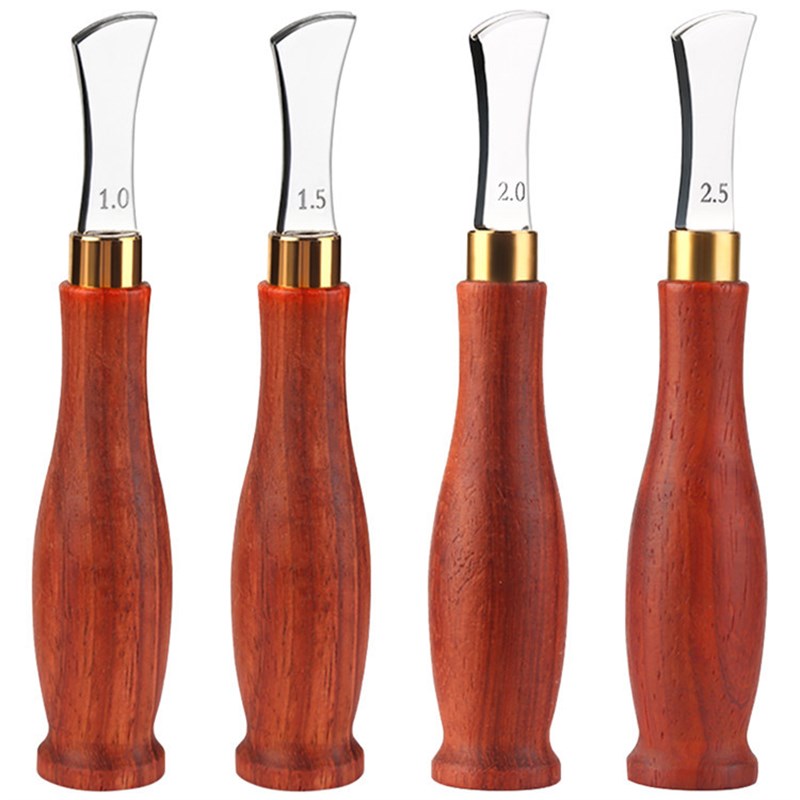 保真速发DIY皮革工具浅圆压线器实木压线工M具起鼓器 浅圆压边器