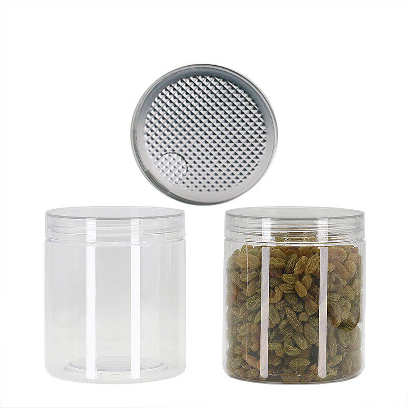 速发塑料易拉罐带易撕盖水晶盖空罐子塑料瓶密封透明杂粮药材花茶