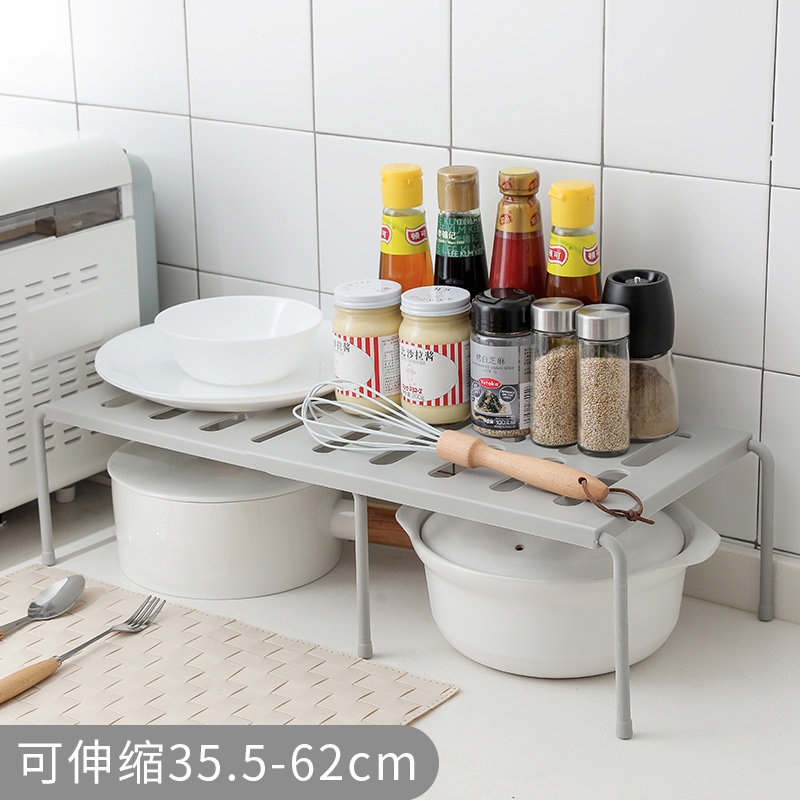 速发厨房收纳置物架子碗碟调味品料橱柜落地水槽台面分层架用品家