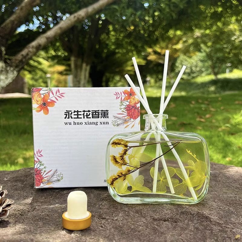 速发室内香薰永生花持久香味植物精油摆件去异味除臭剂空气清新香