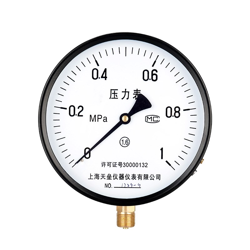 现货Y150普通气压表水压力表锅炉水泵油压表气压液压1.0/1.6/2.5m