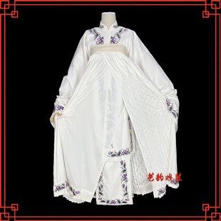 速发戏曲舞桥演素戏剧京剧精品断台白出贞戏服仿手绣青衣白蛇荷花