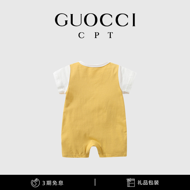 保真速发202h3年婴儿衣服薄款新生男宝宝连体衣满月百天超萌外出