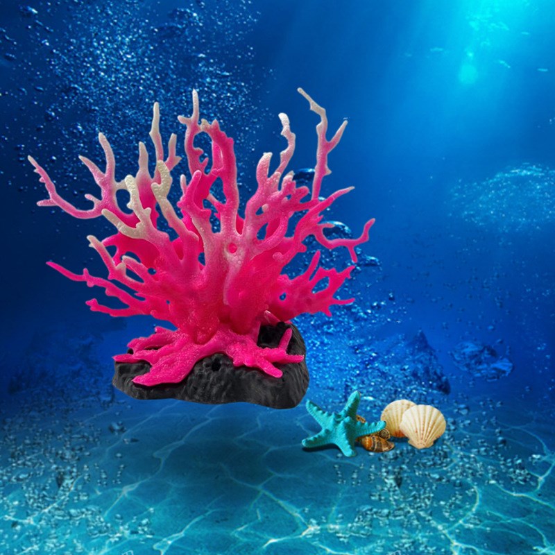 速发大鱼缸假珊瑚水族箱造景仿真装饰小摆件套餐海底珊瑚礁石树脂