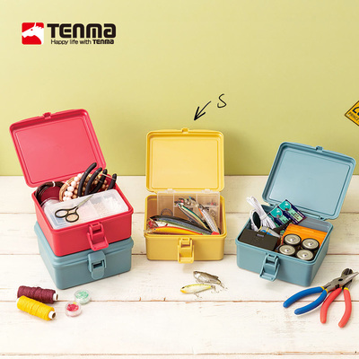 速发天药株式会社手提工具箱百宝箱马料手作配件整理盒塑盒零件收