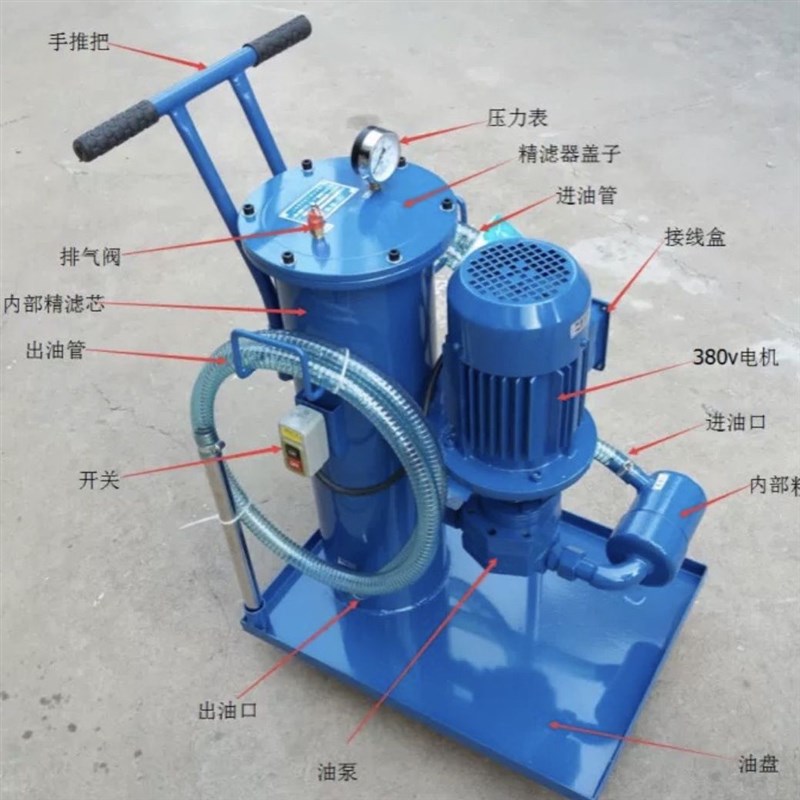 速发LUC-16/40/6/100*/5/10液20/0/压油精细滤油机过滤机滤油小车