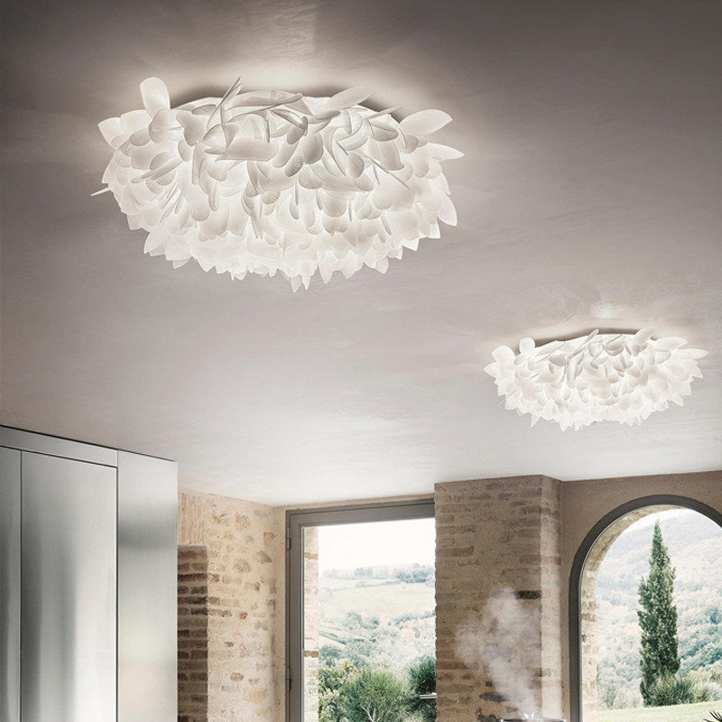 led北欧简约吸顶灯主卧花瓣造型