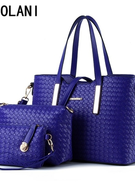 3 in 1 a set of 3 pieces bags women hand bag handbags编织包