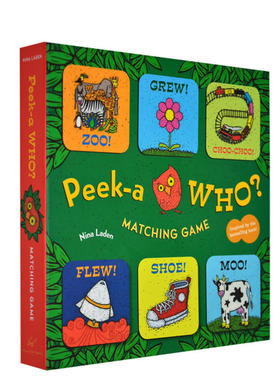 英文原版 Peek-a Who? Matching Game 宝宝躲猫猫系列图卡游戏盒