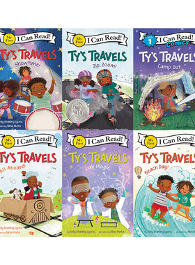 英文原版Ty’s Travels:Zip, Zoom!/All Aboard!泰的旅行6册My first I Can Read适合朗读绘本图画书 入门级分级阅读英语读物