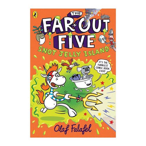 英文原版 The Far-Out Five #1 奇幻五小队：鼻涕果冻岛大冒险  Snot Jelly Island 儿童爆笑奇幻冒险小说