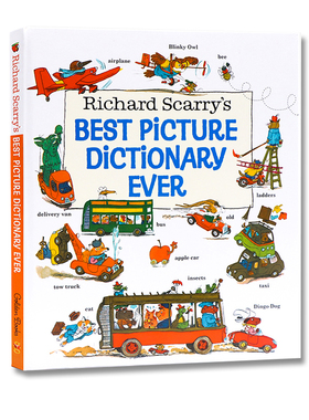 预售 英文原版 Richard Scarry's Best Picture Dictionary Ever 精装 儿童图解词典 理查德斯凯瑞金色童书