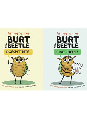 英文原版 Burt the Beetle 甲虫伯特2册合售 精装 儿童英语启蒙图画故事绘本
