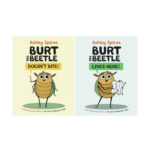 Burt 精装 the 甲虫伯特2册合售 儿童英语启蒙图画故事绘本 Beetle 英文原版