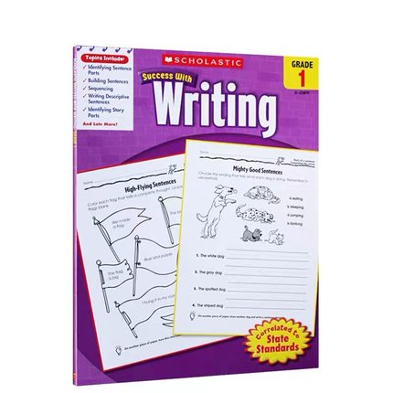 学乐成功系列 Scholastic Success with Writing 1 一年级 写作练习 小学生家庭练习册 英文原版