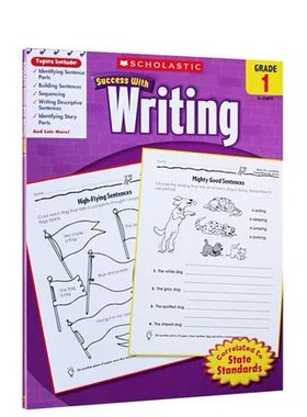 学乐成功系列 Scholastic Success with Writing 1 一年级 写作练习 小学生家庭练习册 英文原版