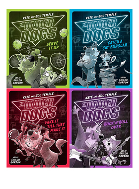 英文原版 The Underdogs 4册 幽默推理 侦探冒险漫画 英文课外阅读