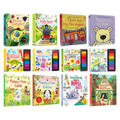 儿童跑跑乐地板玩具书 Usborne轨道书 train 手指印游戏书 wind 洞洞书 触摸书 英文原版 bus 发条小火车轨道书 尤斯伯恩