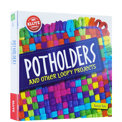 英文原版  Klutz Potholders 儿童手工益智图书 女孩手工绳圈编制 女孩DIY