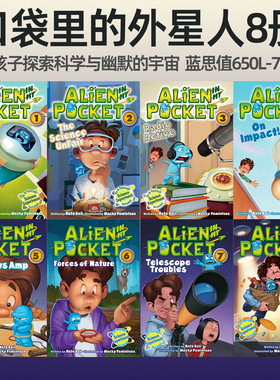 英文原版 和外星人的冒险 Alien in My Pocket 8册 口袋里的外星人 初级桥梁章节儿童小说书 小学生阅读 HarperChapters