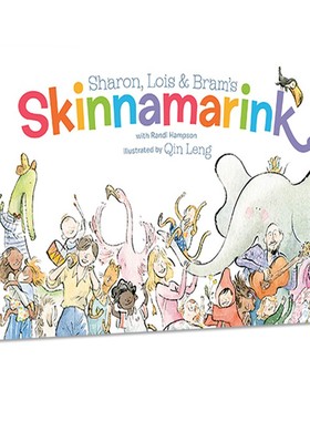 英文原版 Sharon, Lois and Bram's Skinnamarink 纸板书 经典民歌改编 儿童英语启蒙图画故事书 22年7月新品
