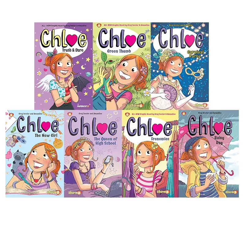 预售 英文原版 Chloe 7册 克洛伊 儿童成长章节书 校园故事