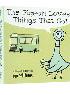 英文原版 The Pigeon Loves Things That Go! 鸽子喜欢飞的东西 纸板书 情商生活习惯培养 莫威廉斯 Mo Willems