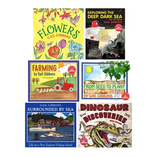 英文原版 Gail Gibbons 盖尔吉本斯少儿百科 万物运作 6册 From Seed to Plant/Flowers 儿童科普绘本