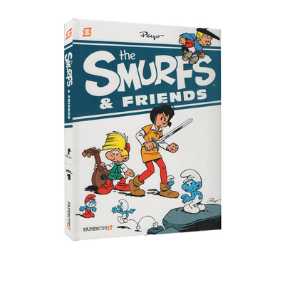 英文原版 The Smurfs & Friends 蓝精灵和朋友们 精装合辑 大开本192页 漫画绘本图画书 全彩冒险故事书 比利时漫画大师 贝约