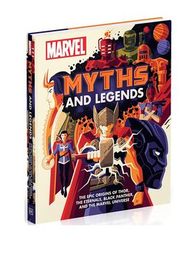 英文原版 DK Marvel Myths and Legends 漫威神话和传说 超级英雄和漫威宇宙史诗起源 全彩精装绘本