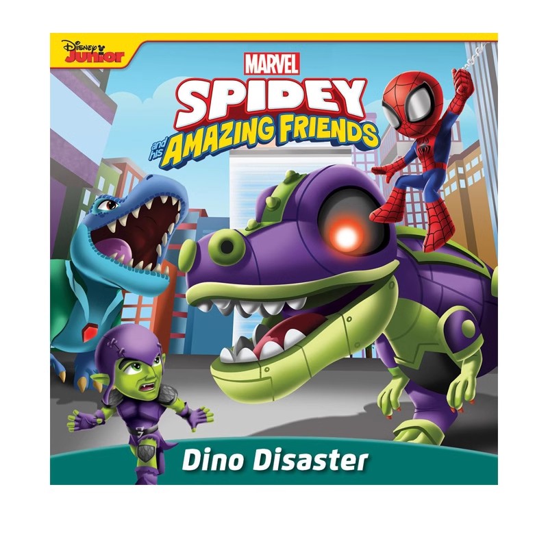 英文原版 Spidey and His Amazing Friends: Dino Disaster蜘蛛侠和他的神奇朋友 全彩绘本故事书