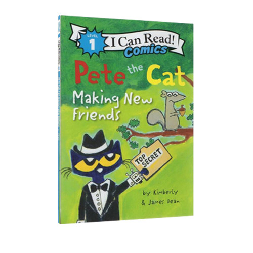 英文原版 Pete the Cat: Making New Friends 交新朋友 皮特猫 my First I Can Read 分级读物 我的朋友 儿童绘本图画故事书