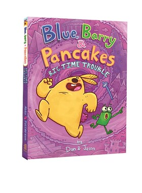 英文原版 Blue, Barry & Pancakes:5 Big Time Trouble 儿童友谊全彩漫画 中小学英文课外阅读