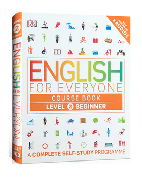英文原版 DK新视觉 人人学英语 English for Everyone Course Level 2 初级英语自学课本教辅书籍 雅思托福用书