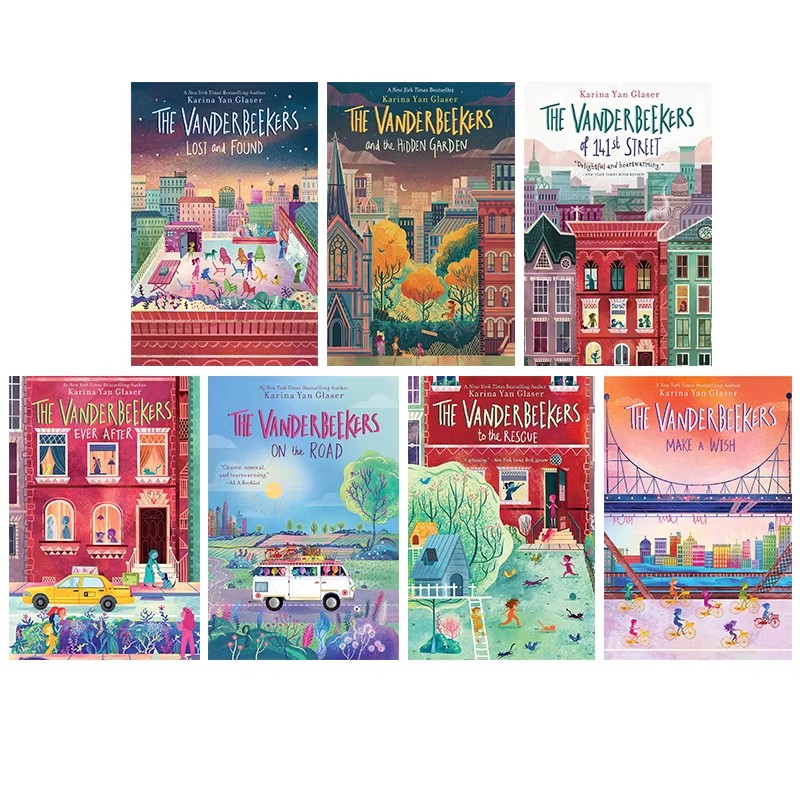 英文原版 The Vanderbeekers 范家故事 7册 Ever After/Make a Wish/Lost and Found 成长幽默搞笑小说 青少年英语课外阅读