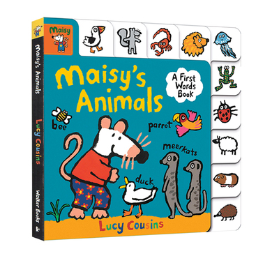 英文原版 Maisy's Animals A First Words Book 纸板书 小鼠波波 小小百科书 廖彩杏书单推荐 低幼启蒙认知绘本 Lucy Cousins