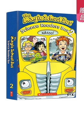 神奇校车 第二辑 10册礼盒装 The Magic School Bus Science Readers 科普知识绘本图画故事书 学乐分级读物 扫码听音频