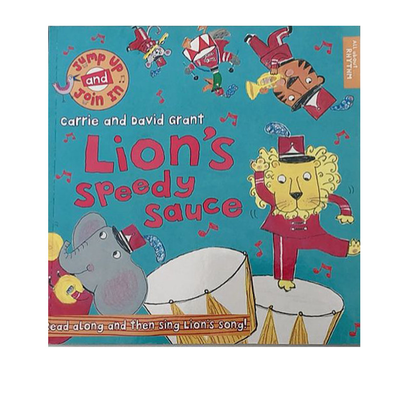 英文原版 Lion's Speedy Sauce 绘本附CD 歌谣学英语 激发幼儿学习兴趣 边听边学