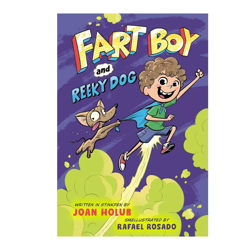 预售 英文原版 Fart Boy and Reeky Dog #1 屁孩与臭狗1 精装 搞笑漫画 儿童趣味读物