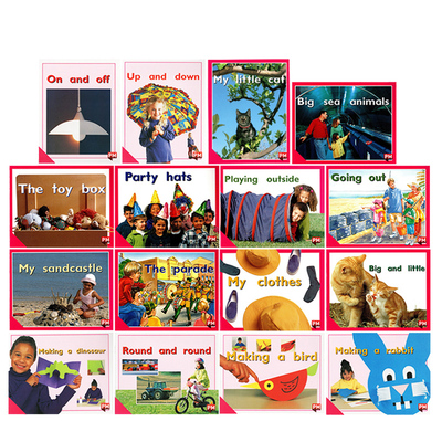 L2学前级 基础句型 Magenta洋红色套装2 PM Readers 彩虹阅读 16册 学龄前幼儿园分级读物 小花生精选阅读教辅英文原版启蒙绘本