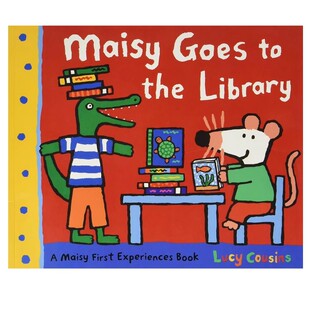 英文原版 Maisy Goes to the Library 小鼠波波去图书馆 Maisy First Experience 小鼠波波第一次生活体验