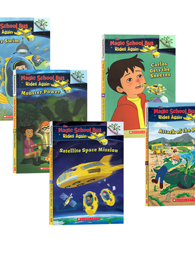 The Magic School Bus Rides Again 神奇校车英文原版5册 Scholastic Branches 学乐大树系列 儿童桥梁章节书英语学习课外阅读