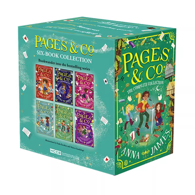 英文原版 Pages & Co. 6册盒装 穿梭童话故事集系列 神奇树屋 爱丽丝梦游仙境奇幻冒险故事小说 少儿英文课外阅读 Anna James