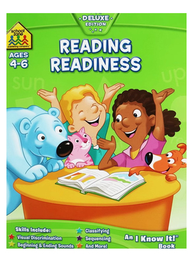 英文原版 School Zone I Know It Workbook Deluxe Edition Reading Readiness 阅读准备 学科练习册