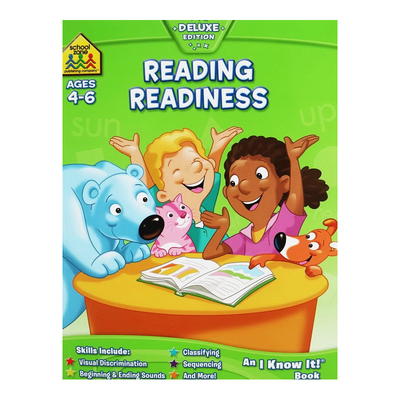 英文原版 School Zone I Know It Workbook Deluxe Edition Reading Readiness 阅读准备 学科练习册